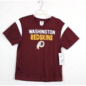 NWT Youth NFL Team Apparel Washington Redskins Team Logo Jersey Shirt Sz L 14/16